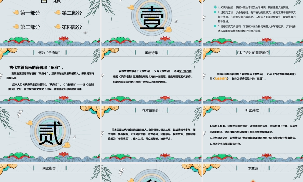 木兰诗教学课件.pptx