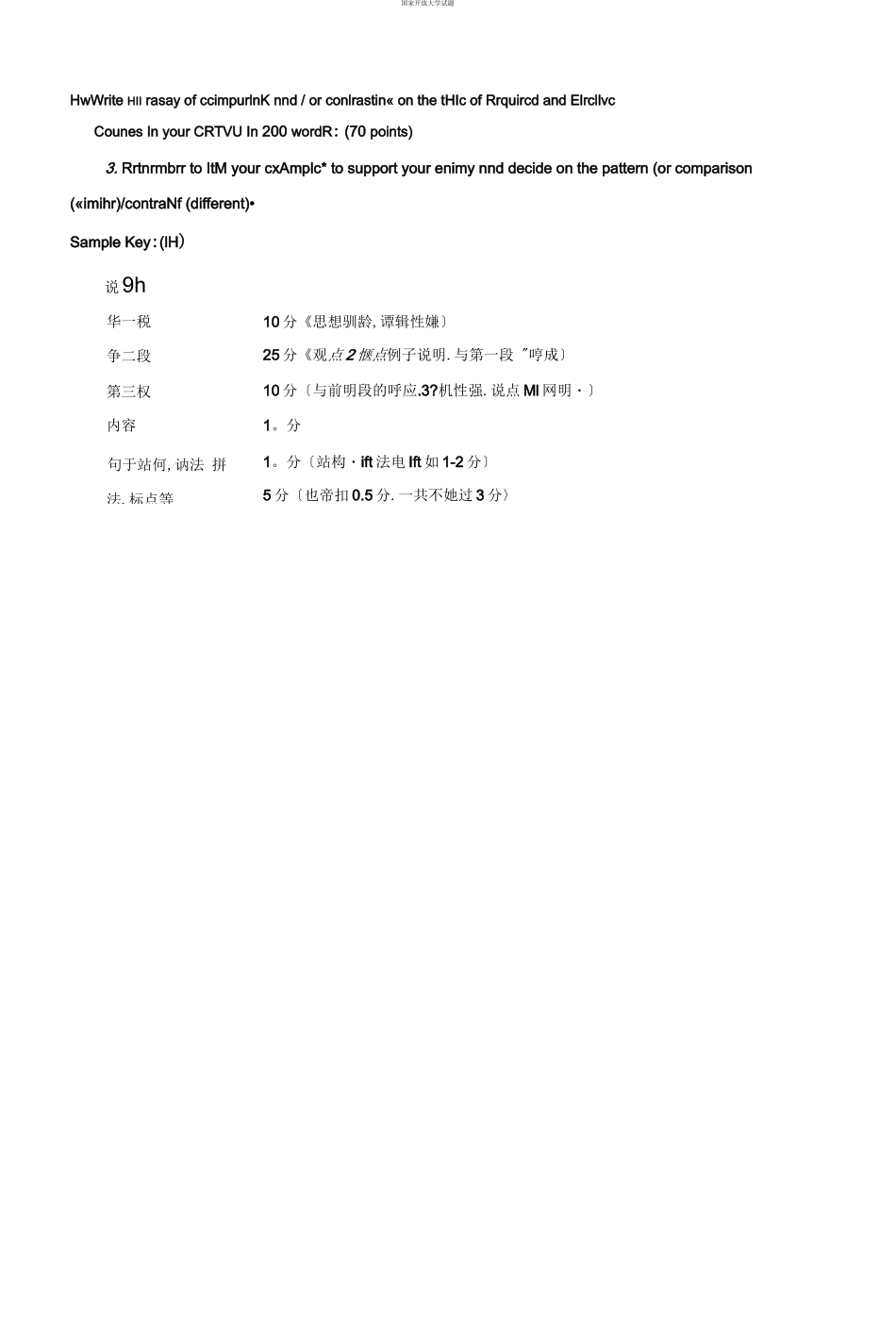 国家开放大学电大专科《英语写作基础》2024-2025期末试题及答案试卷号：2152.docx_第3页