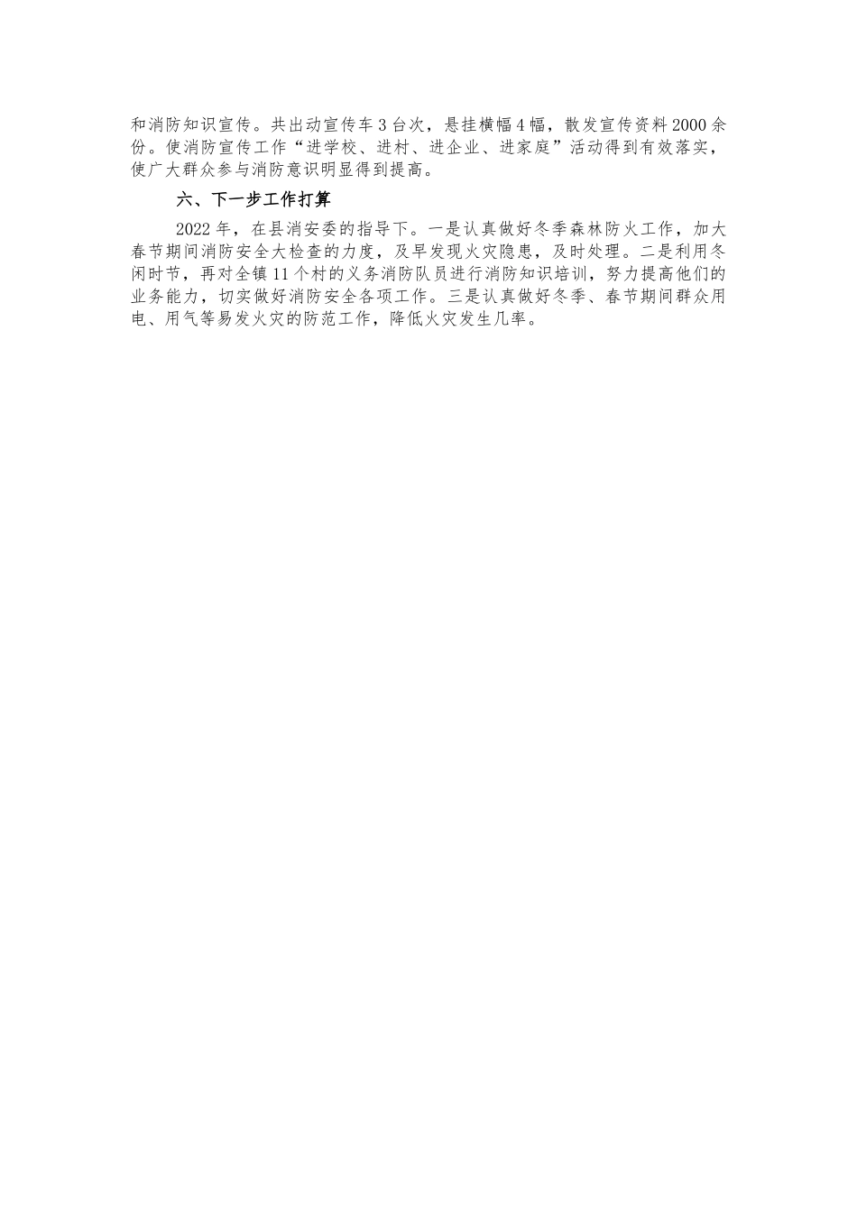 镇2021年消防总结汇报.docx_第2页
