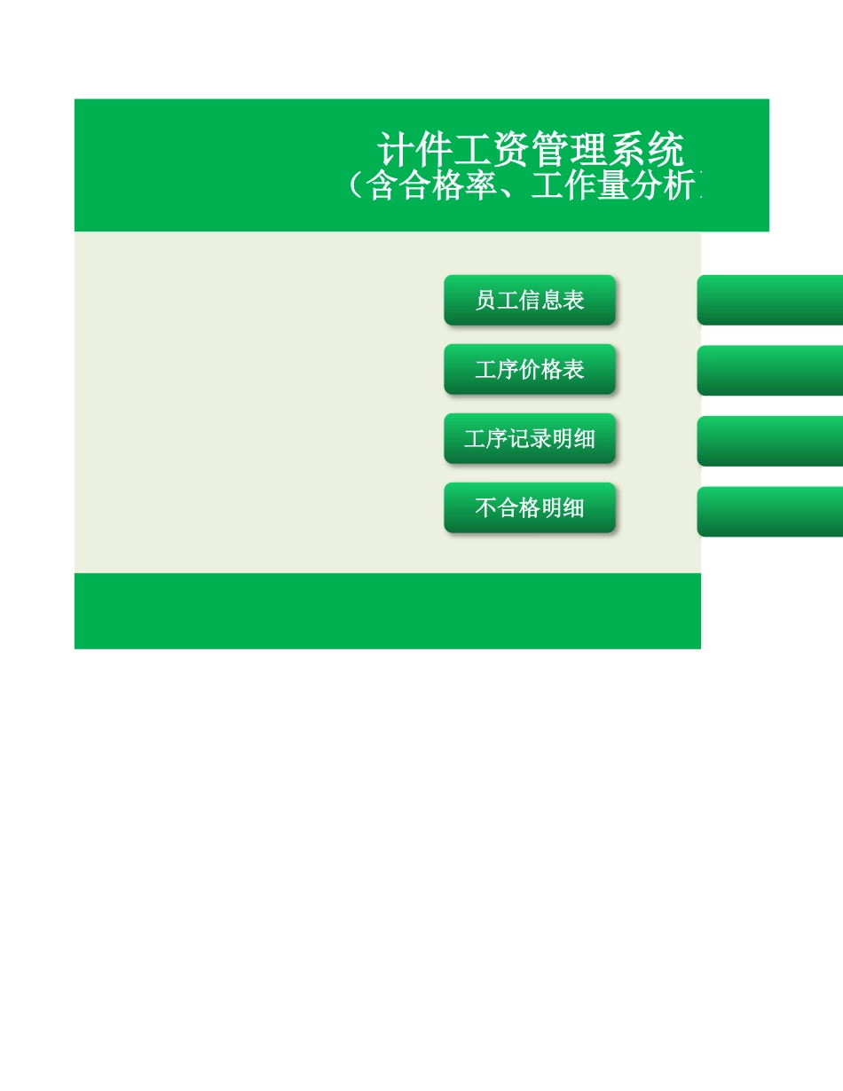 公司员工工作业绩计件工资管理系统Excel模板.xlsx_第1页