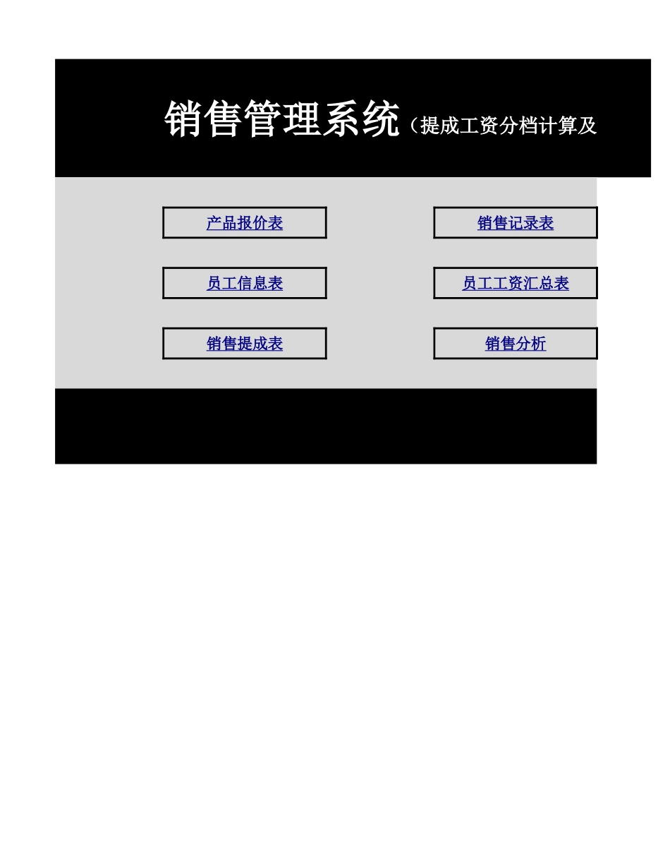 销售管理系统提成工资分档计算及销售分析Excel模板.xlsx_第1页
