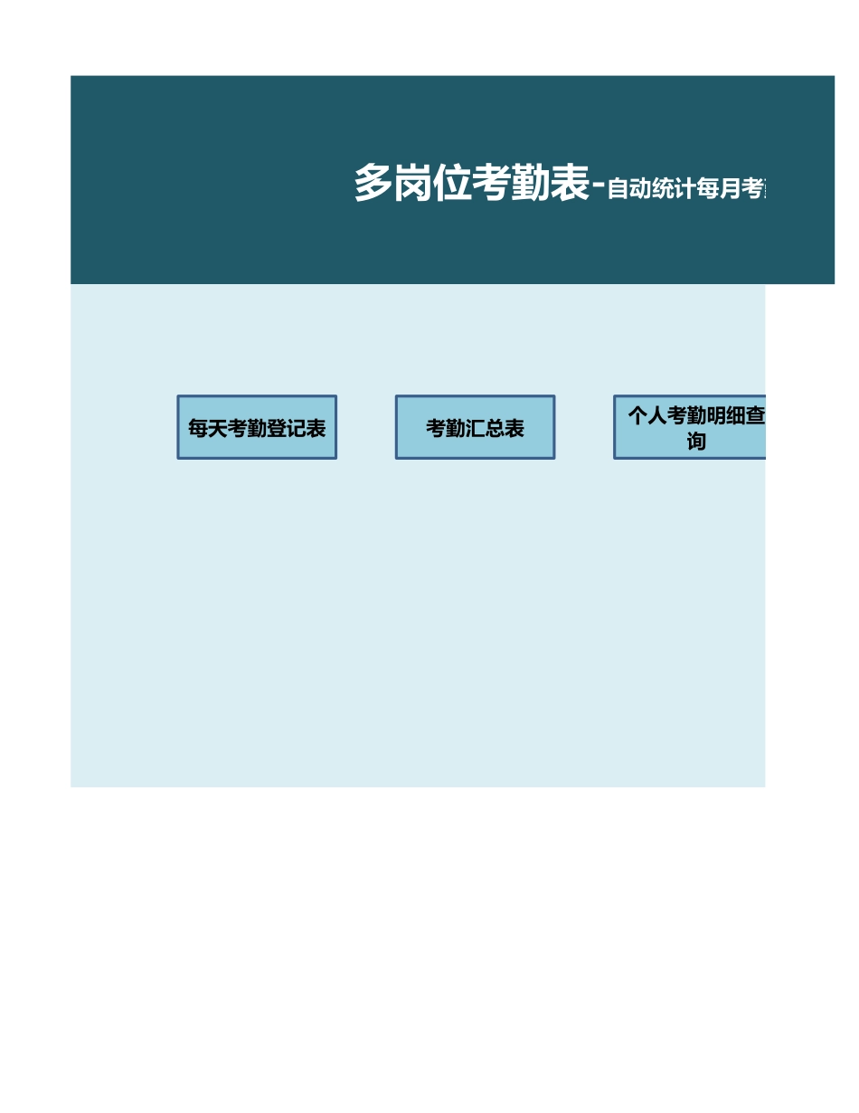2021考勤表2021值班表上班表Excel模板.xlsx_第1页