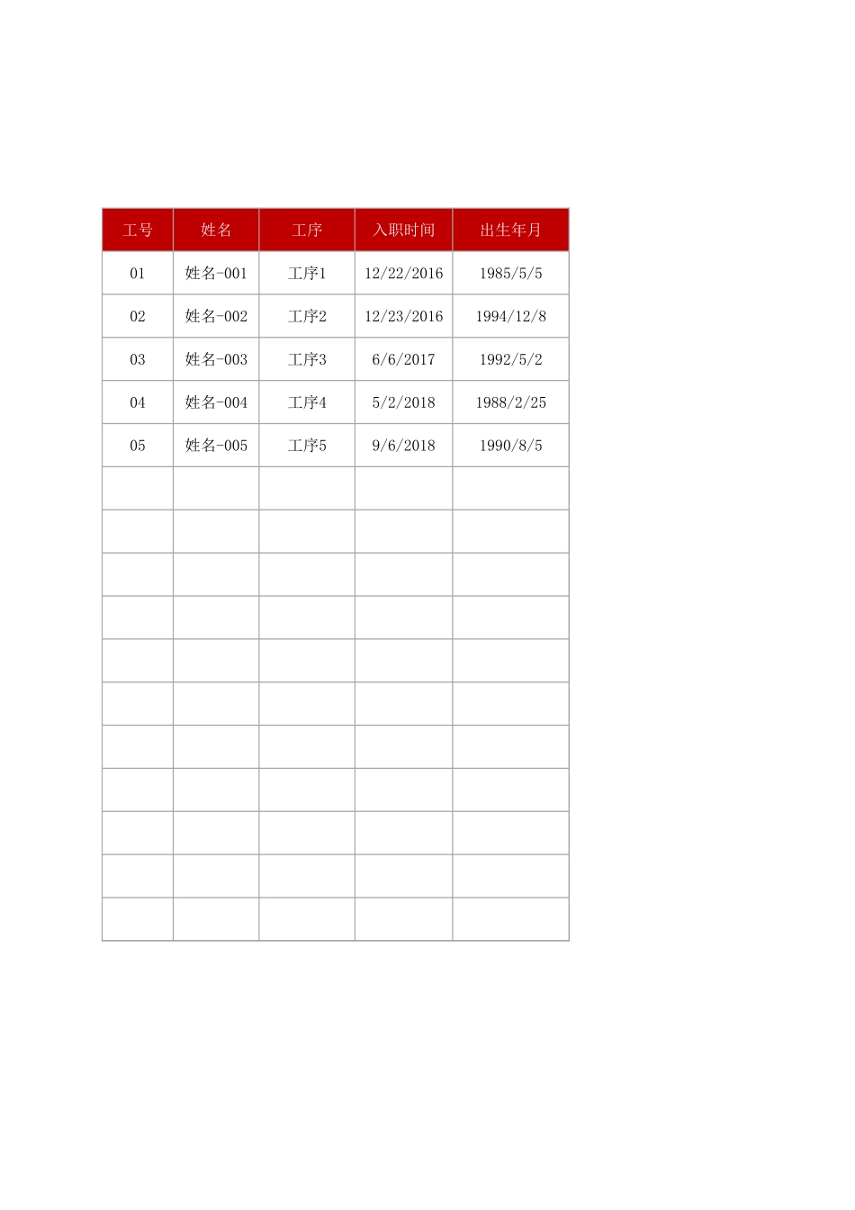 公司人事员工工资统计详情明细表Excel模板.xlsx_第3页