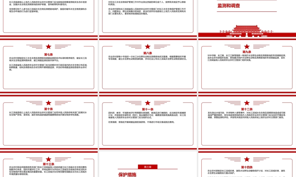 2021《长江水生生物保护管理规定》全文学习材料PPT课件（带内容）.pptx
