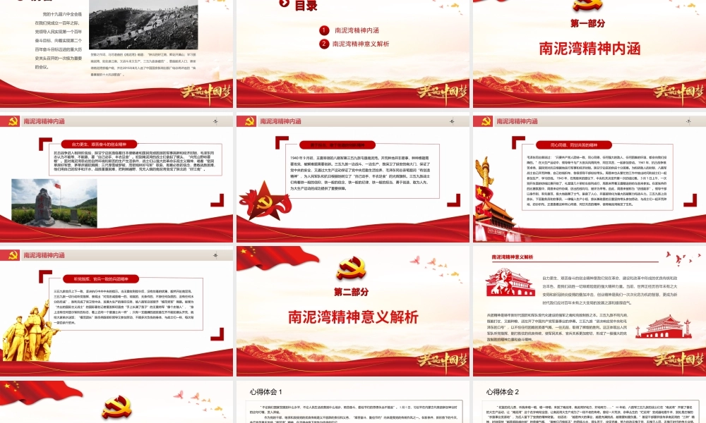 弘扬南泥湾精神-自力更生艰苦奋斗让南泥湾精神绽放新的时代光芒中国精神谱系党课PPT课件（带内容）.ppt