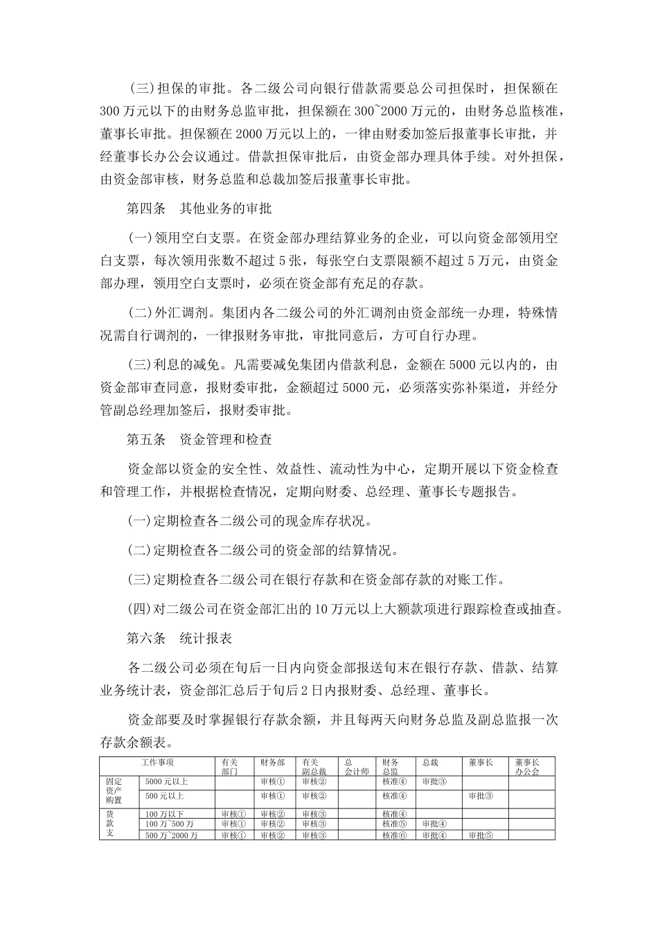 企业公司资金管理制度范本Word模板.doc_第2页