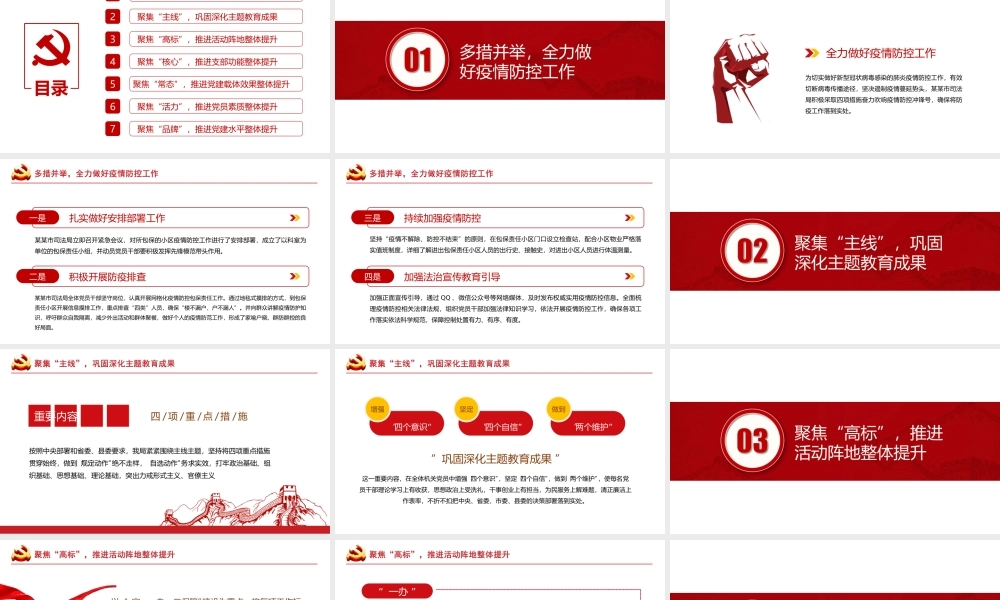 20XX年党建年终工作总结汇报暨下一年工作总结PPT课件（带内容）.ppt