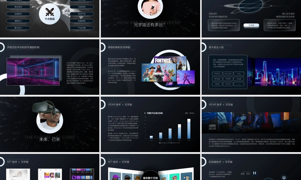 极简约科技风元宇宙介绍ppt课件（带内容）.ppt