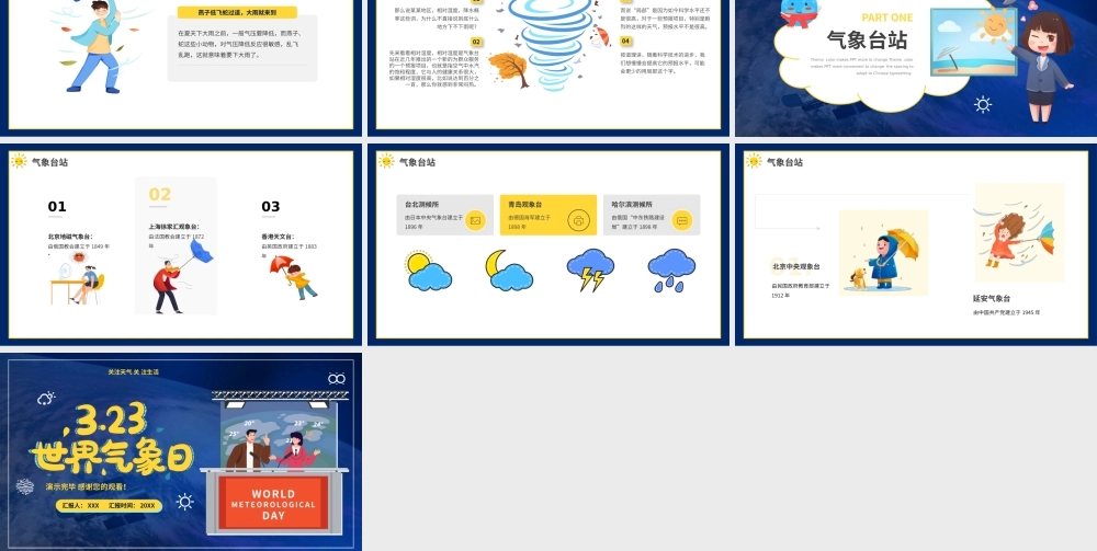 3月23日世界气象日-关注气候变化和空气质量PPT课件（带内容）.pptx
