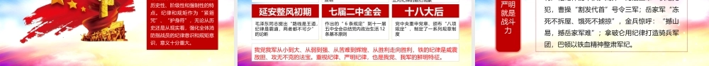 学训词铸忠诚创新业立新功纪律严明做到纪律严明必须用铁的纪律打造铁的队伍PPT课件（带内容）.pptx