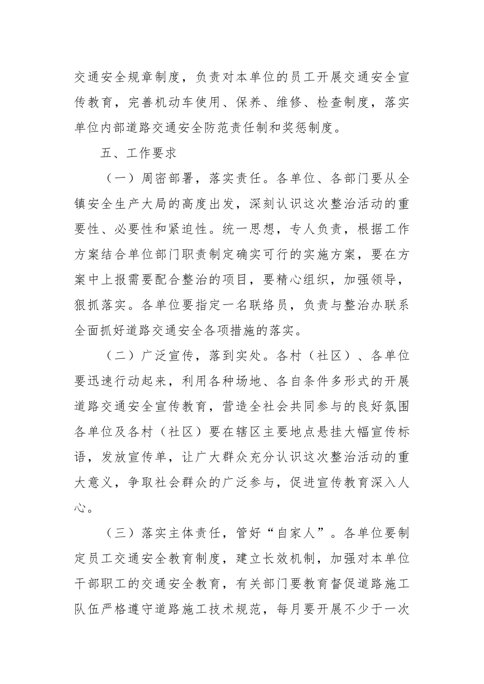 乡镇预防重特大道路交通事故专项整治行动工作方案.docx_第3页