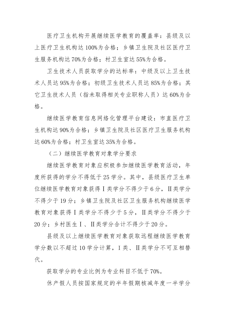 关于做好2022年度继续医学教育考核工作的通知(参考模板).docx_第2页