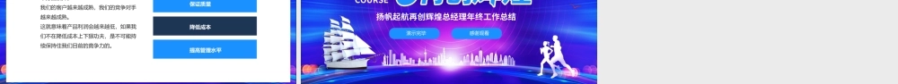 扬帆起航再创辉煌总经理年终工作总结PPT课件（带内容）.ppt