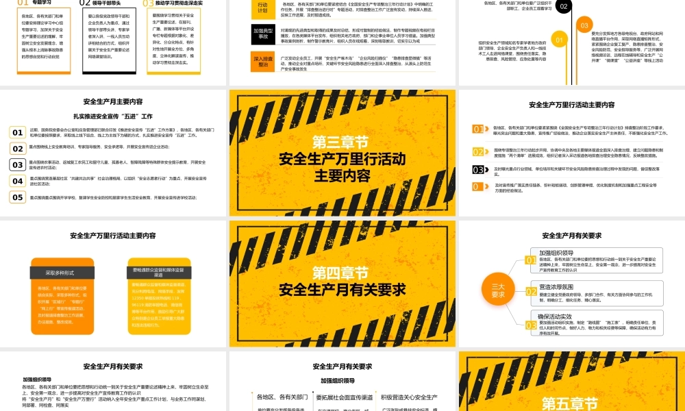 安全生产月活动培训PPT模板.pptx