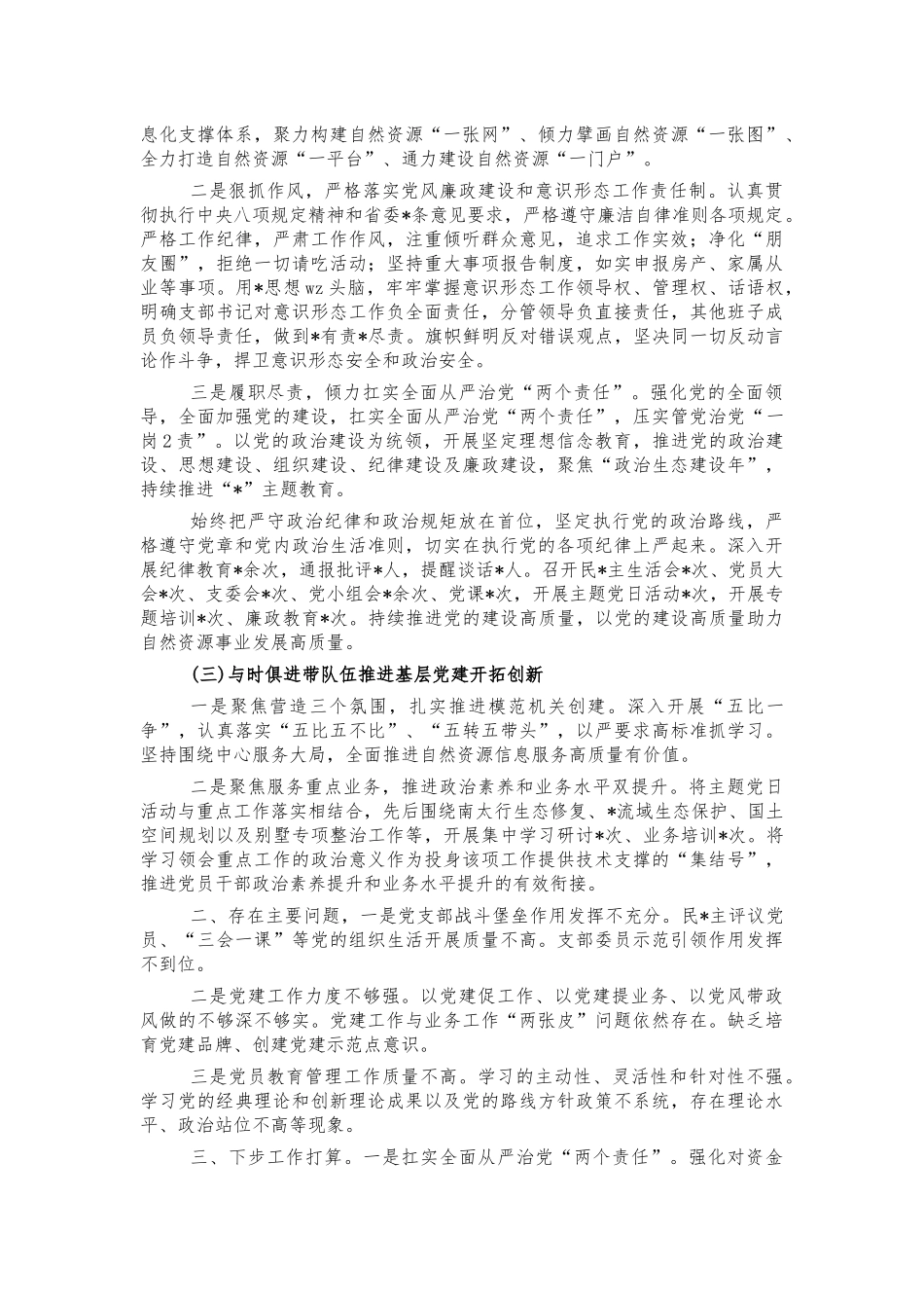 自然资源电子政务中心党建总结述职报告.docx_第2页