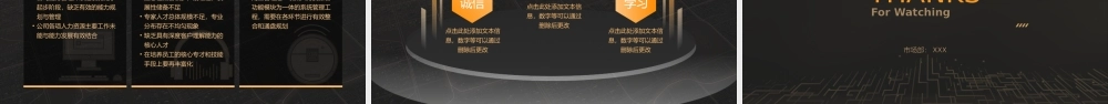 高端黑金极简年终总结汇报ppt课件（带内容）.pptx