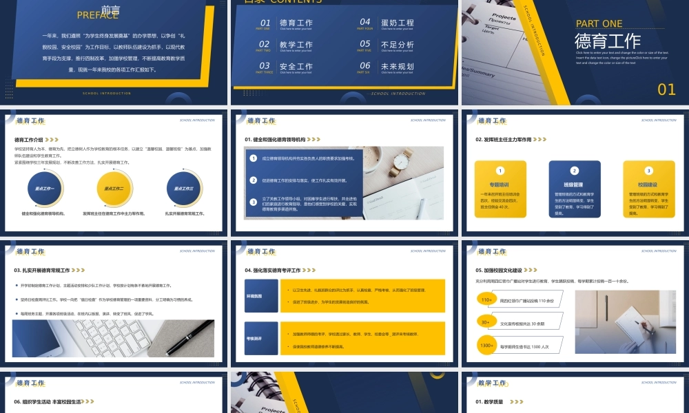 XX学校校长年终述职报告年终工作总结PPT课件（带内容）.pptx