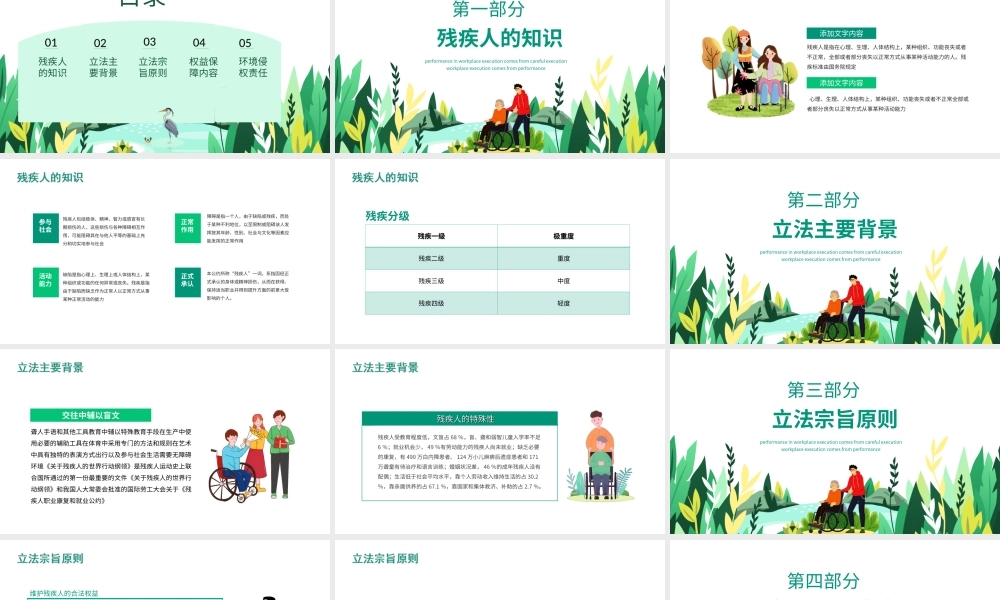 残疾人保障法大气解读中华人民共和国残疾人保障法专题ppt课件（带内容）.ppt