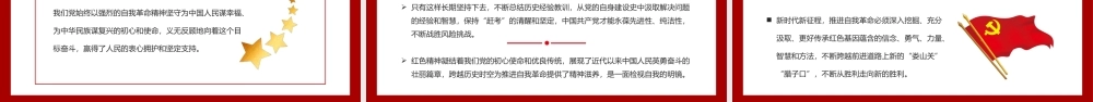 在党史学习教育中赓续传承红色精神PPT课件（带内容）.ppt