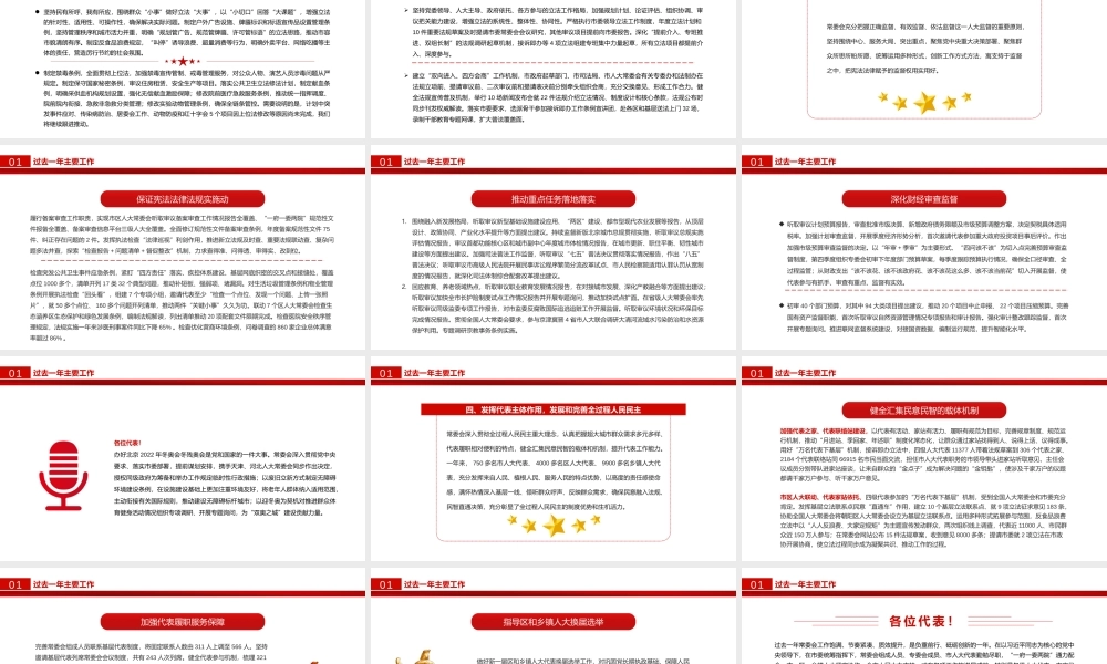 2022常务委员会工作报告年终述职报告专题党课PPT课件（带内容）.pptx