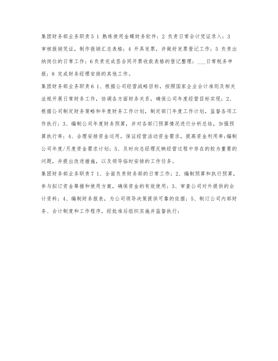 集团财务部业务职责.docx_第2页