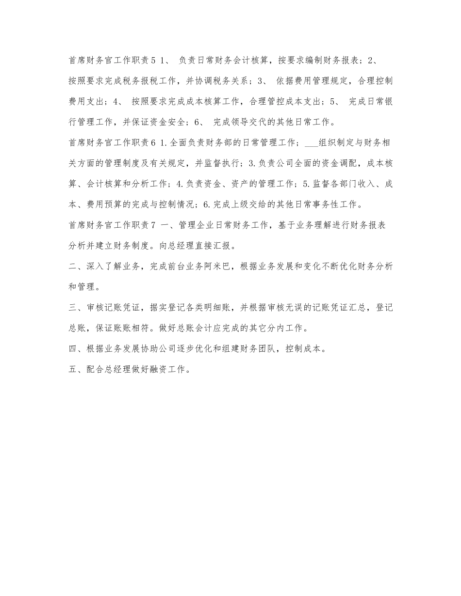 首席财务官工作职责.docx_第2页