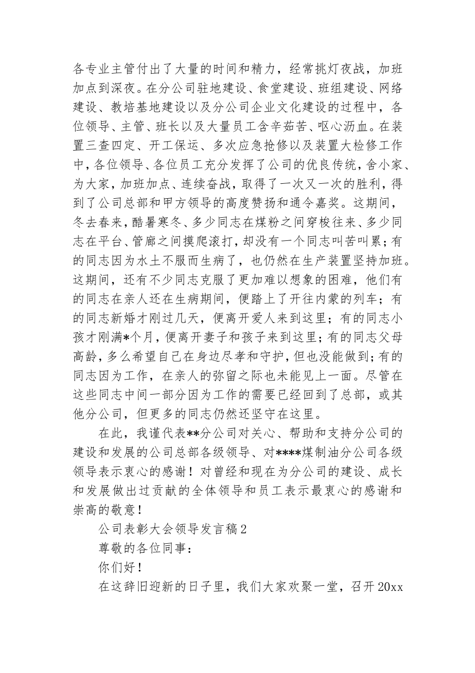公司表彰大会领导发言稿.doc_第2页