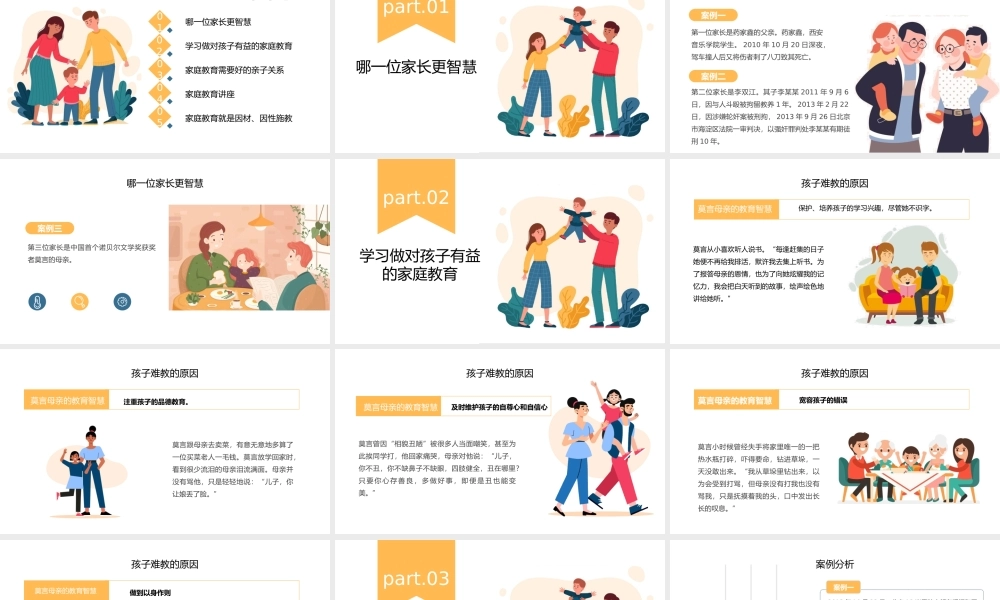 亲子关系、家庭教育主题PPT.pptx