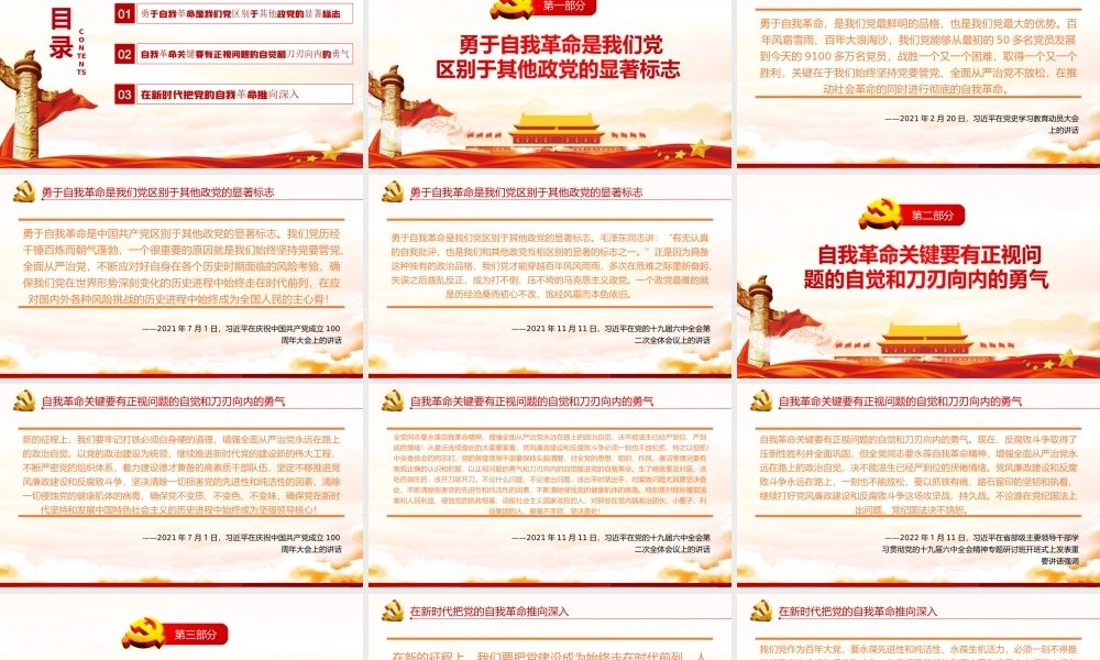 坚持自我革命确保党不变质不变色不变味专题党课培训PPT课件（带内容）.ppt