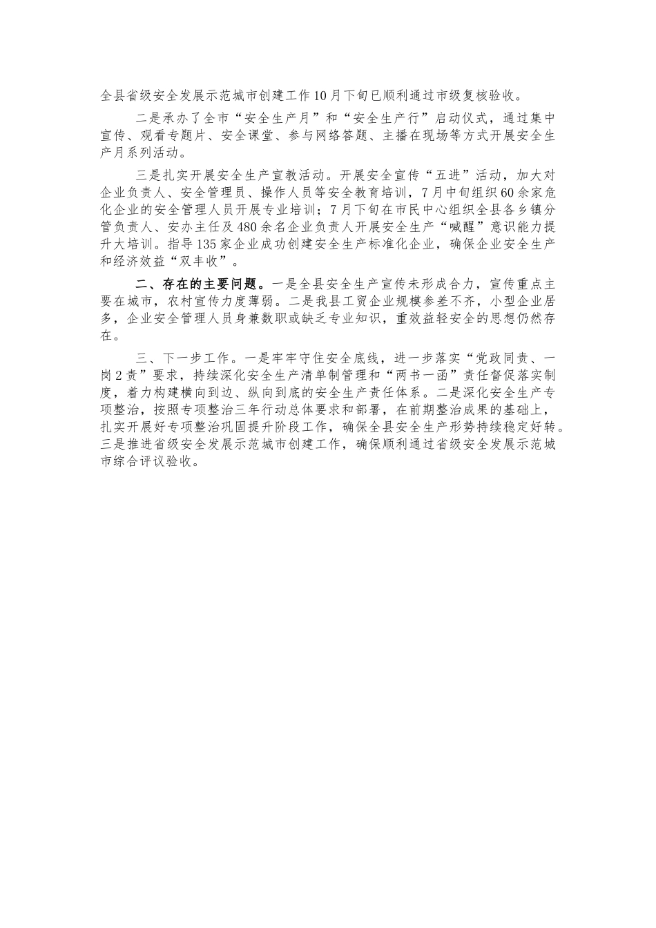 安全生产党政同责工作汇报总结.docx_第2页