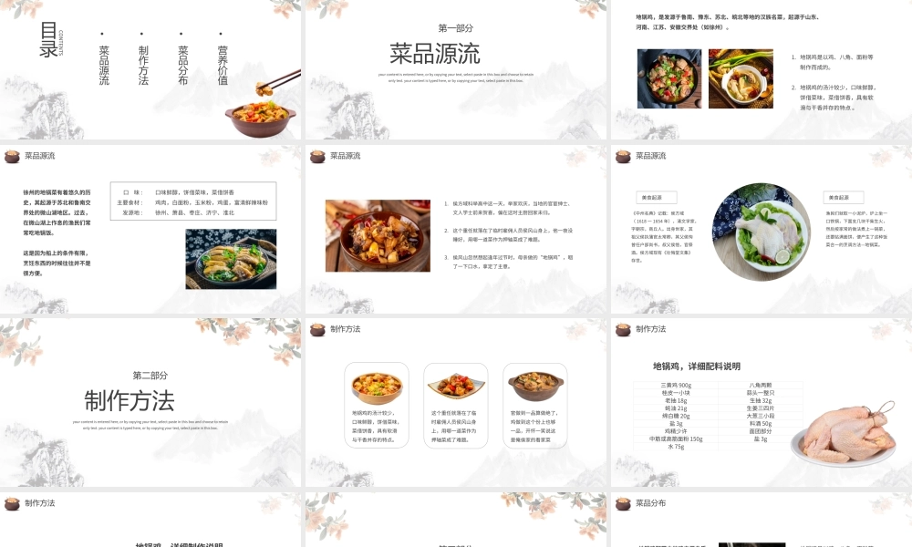 特色美食地锅鸡宣传介绍PPT模板.pptx
