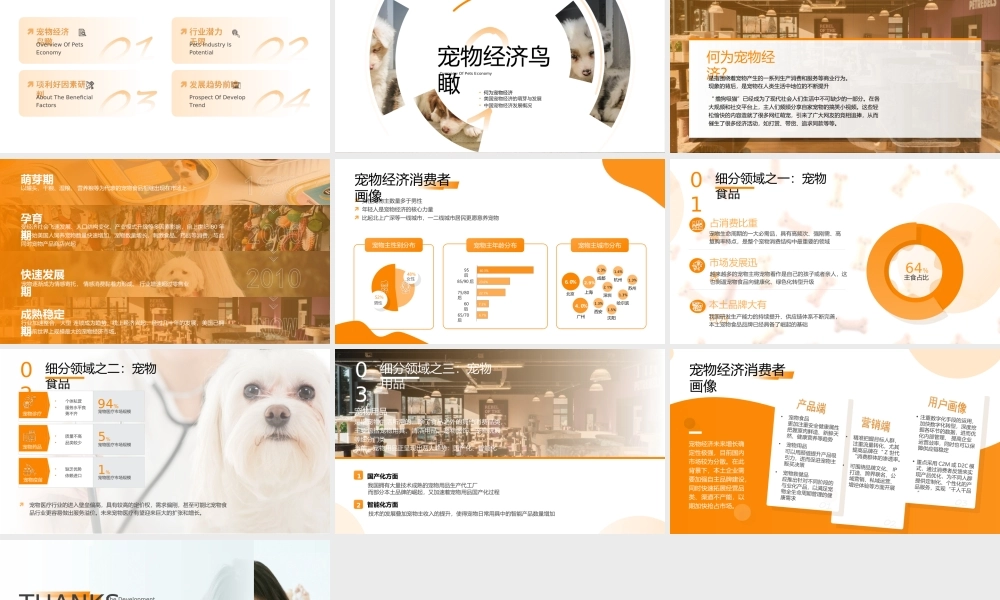 宠物经济发展趋势研究报告ppt课件（带内容）.ppt