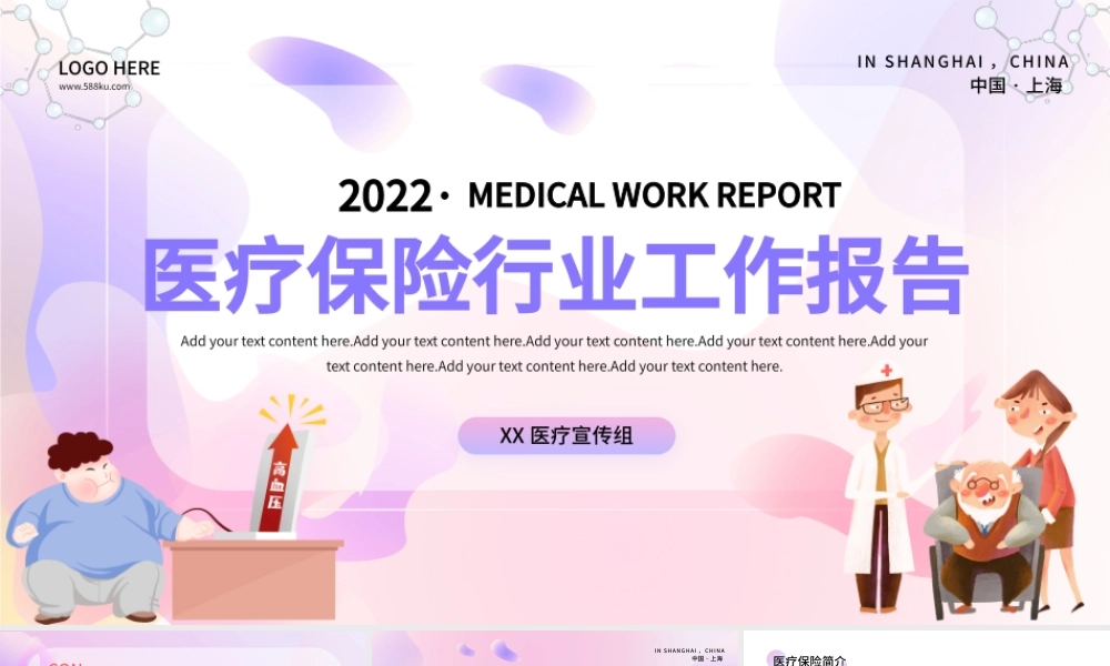医疗保险行业工作述职总结PPT模板.pptx