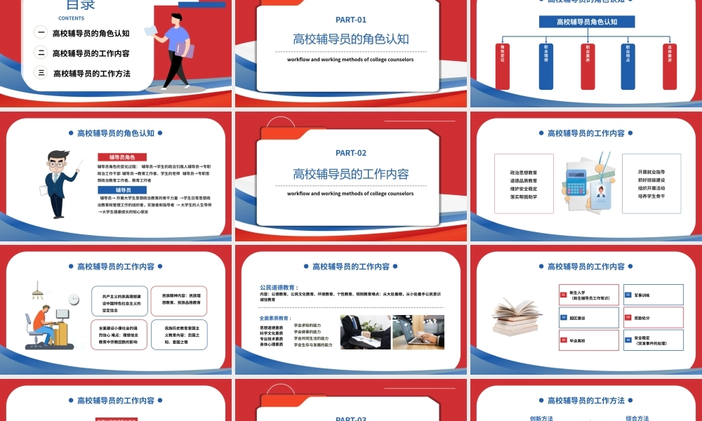 高校辅导员工作流程与方法PPT模板.pptx