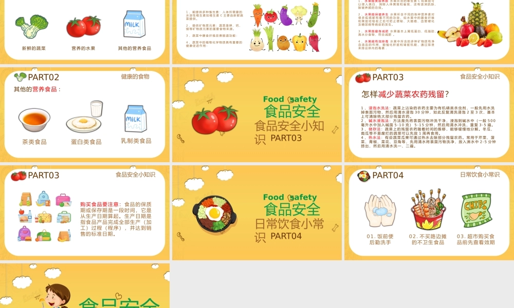 中小学生食品安全与卫生知识培训动态PPT.pptx