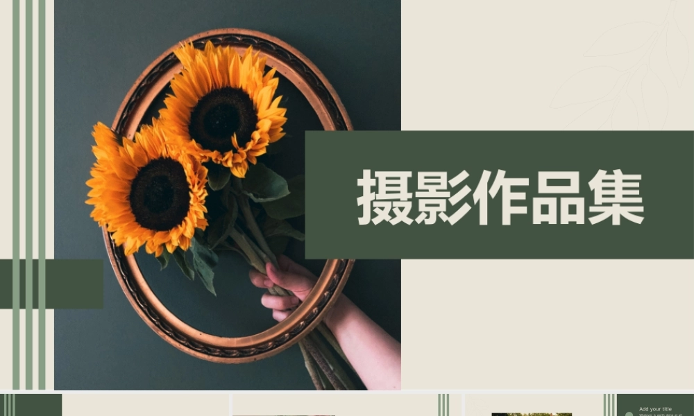 文艺复古多样化排版摄影作品集PPT.pptx
