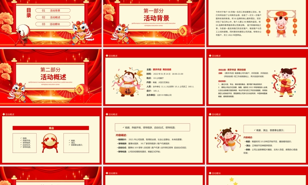 新春纳福春节企业团拜会方案PPT课件（带内容）.ppt