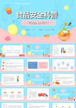 食品安全知识科普PPT课件（带内容）.ppt