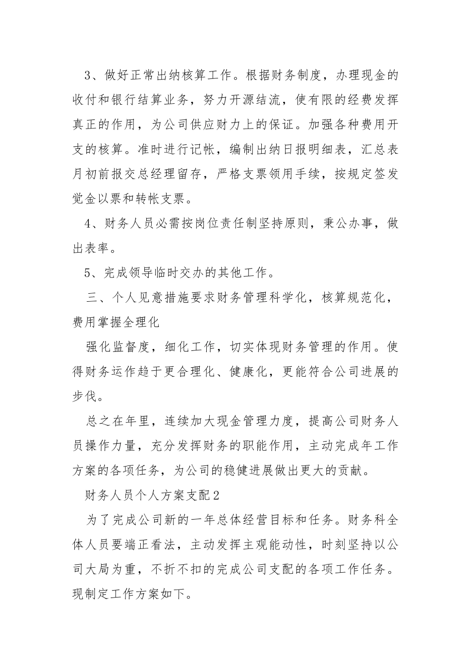 财务人员个人方案支配.docx_第2页