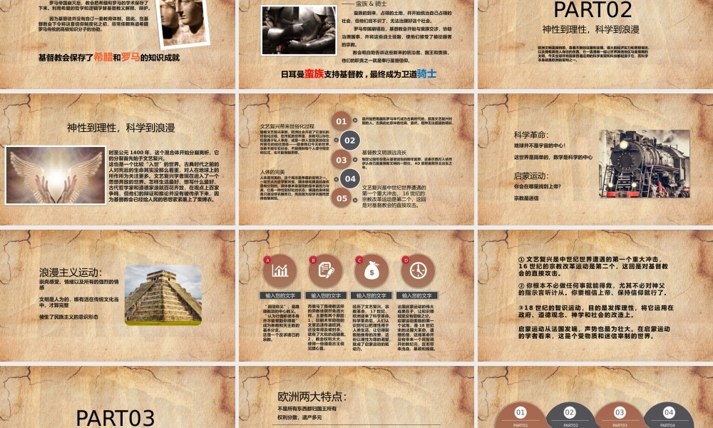 极简欧洲史读书分享会动态PPT课件（带内容）.pptx