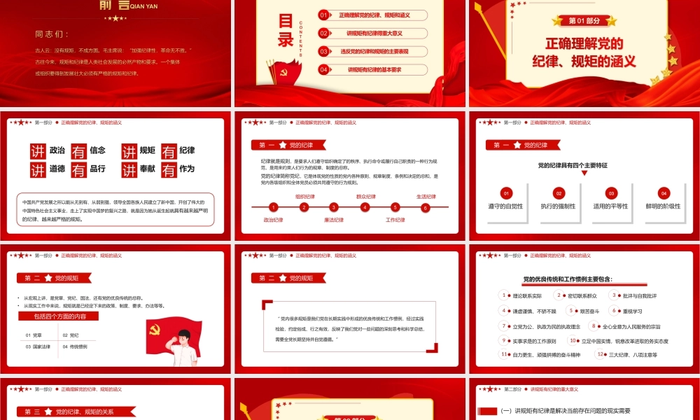 党员干部要讲规矩有纪律PPT课件（带内容）.ppt