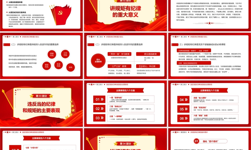党员干部要讲规矩有纪律PPT课件（带内容）.ppt