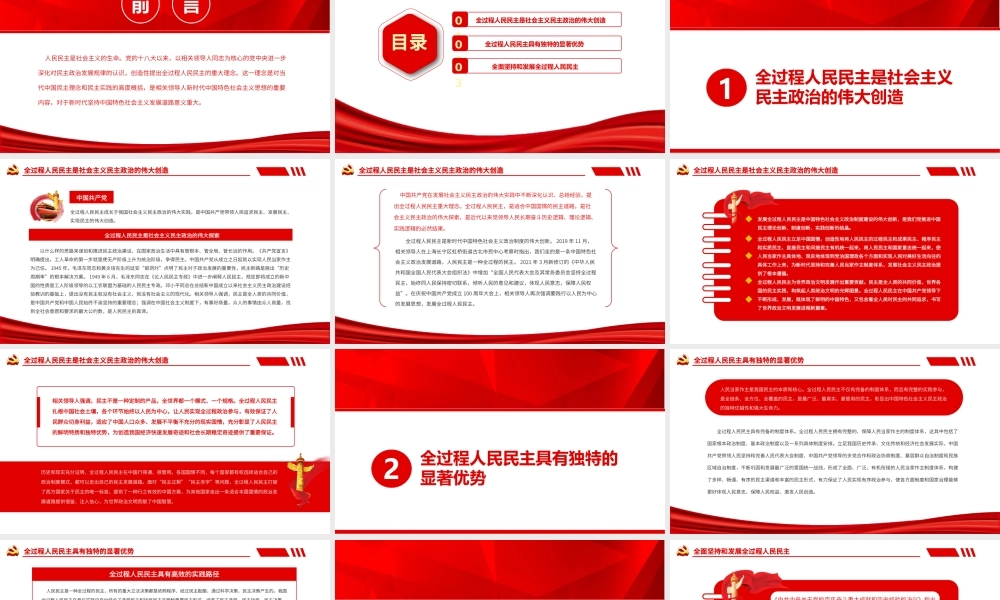深入学习《决议》坚定推进全过程人民民主PPT课件（带内容）.pptx
