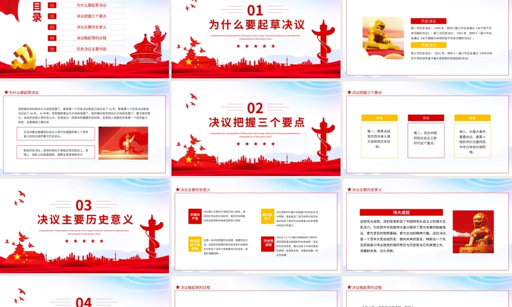 全面解读党的第三份重大历史决议动态PPT.pptx
