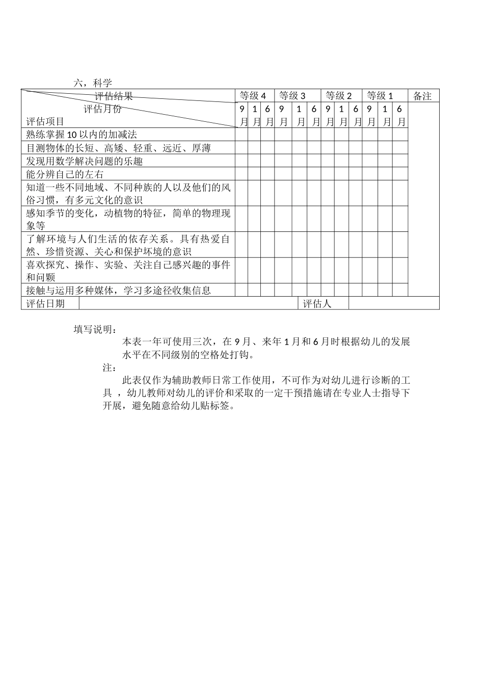 幼儿园大班幼儿发展阶段评估.docx_第3页