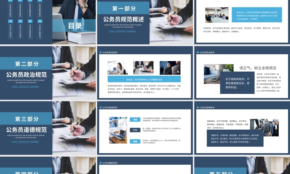 公务员行为规范教养体现素质细节决定成败动态PPT.pptx