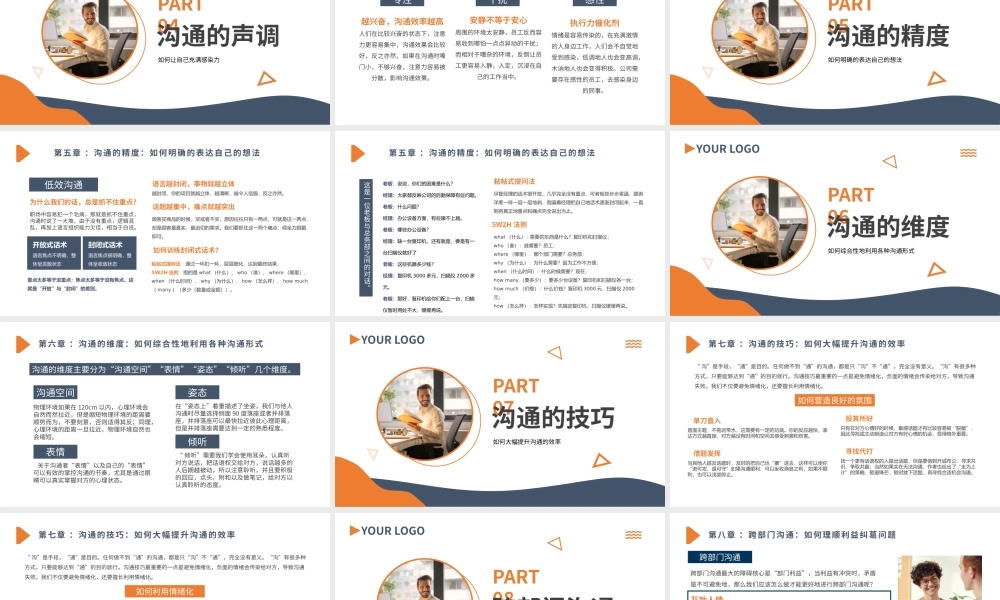 蓝色简约商务企业培训共情沟通PPT模板.pptx