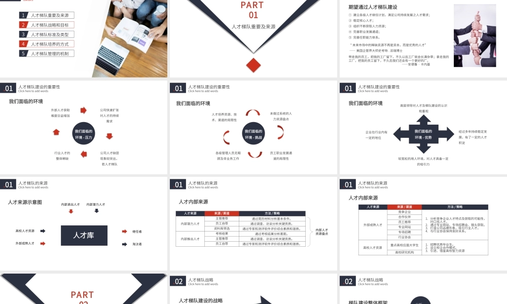红黑色人才梯队建设蓝色商务PPT模板.pptx