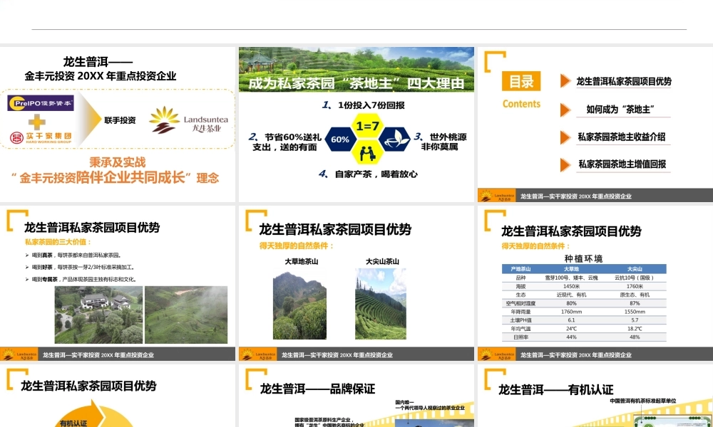 龙生私家茶园路演方案.pptx