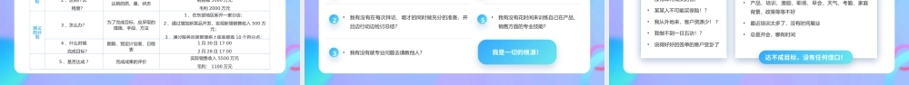 紫色创意毛玻璃目标设定与达成商务培训PPT模板.pptx